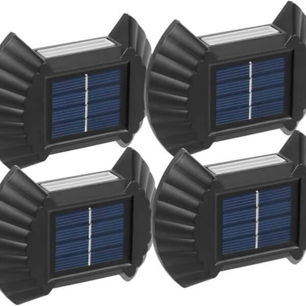 4 PCS Waterproof Solar Energy Wall Lamp - Image 2
