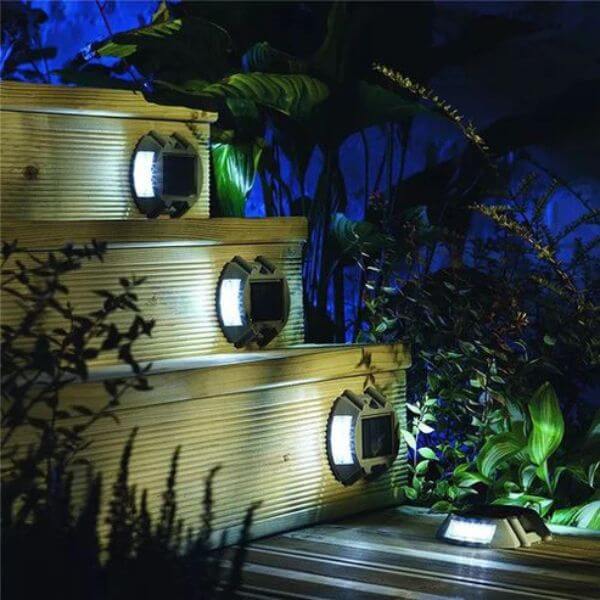 4 PCS Waterproof Solar Energy Wall Lamp - Image 3
