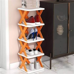 4 Tier Shoe Stackable Storage Rack Organizer