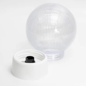 Clear Ribbed Ready Light Gallery and Bowl Lamp