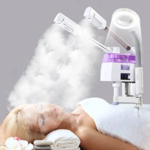 Hot and Cold Facial Steamer with Magnifying LED Lamp
