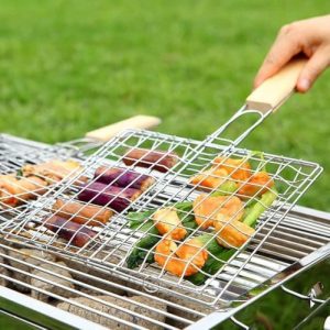 Small Stainless Steel Barbecue Grilling Basket
