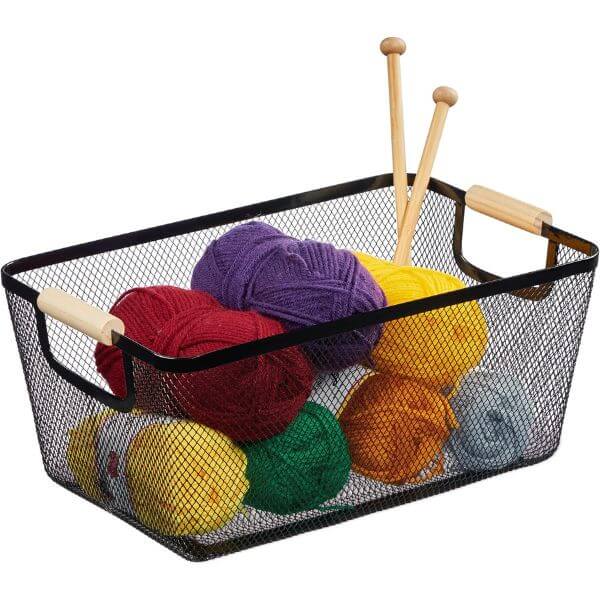 Large Stainless Steel Mesh Storage Basket - Image 2