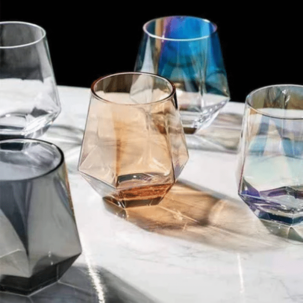 Baseless Diamond Whiskey Glasses Set of 6 - Image 3