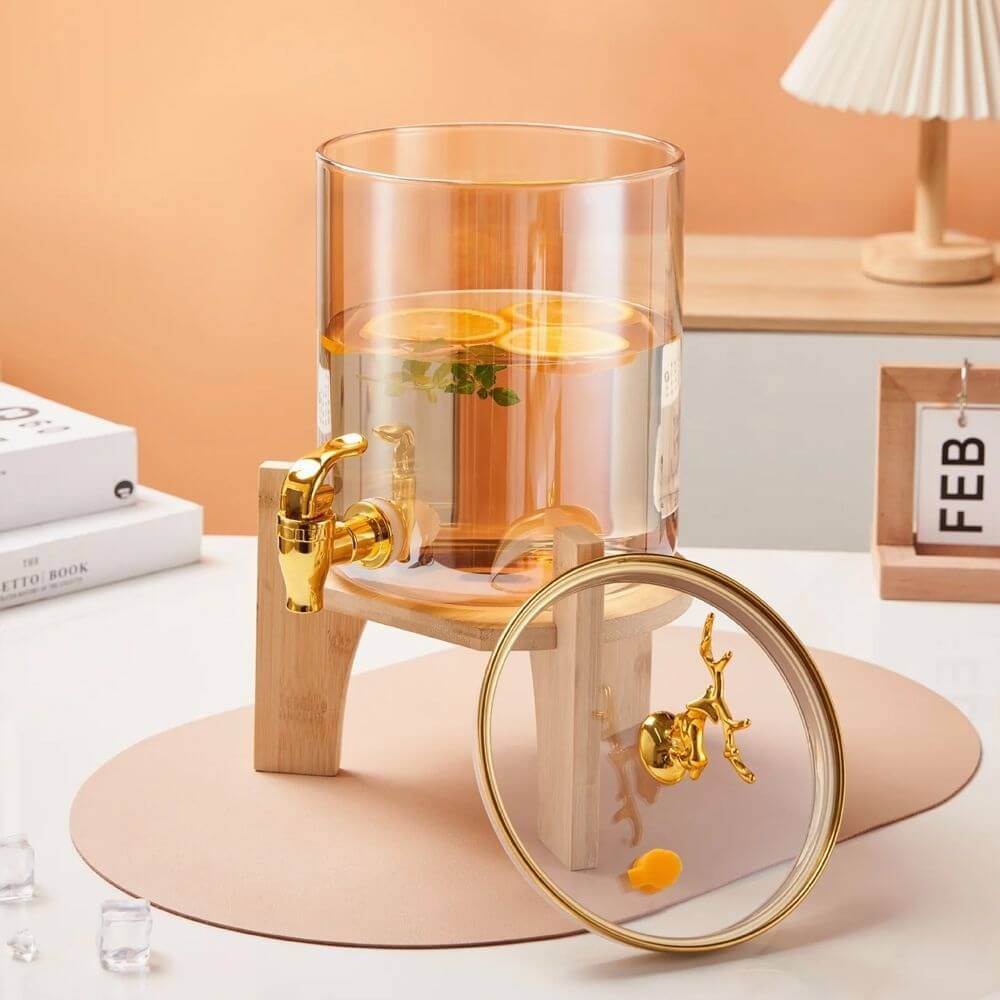 Water Dispenser with Wooden Stand 3.6L - Image 2