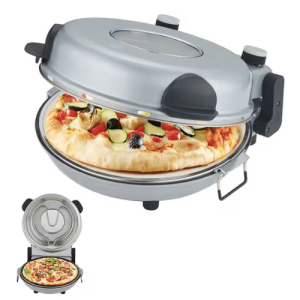 1000W Silver Electric Pizza Bread Maker